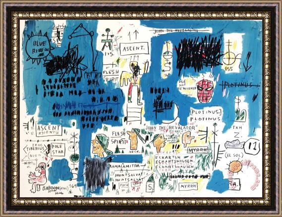 Jean-michel Basquiat Ascent Framed Print