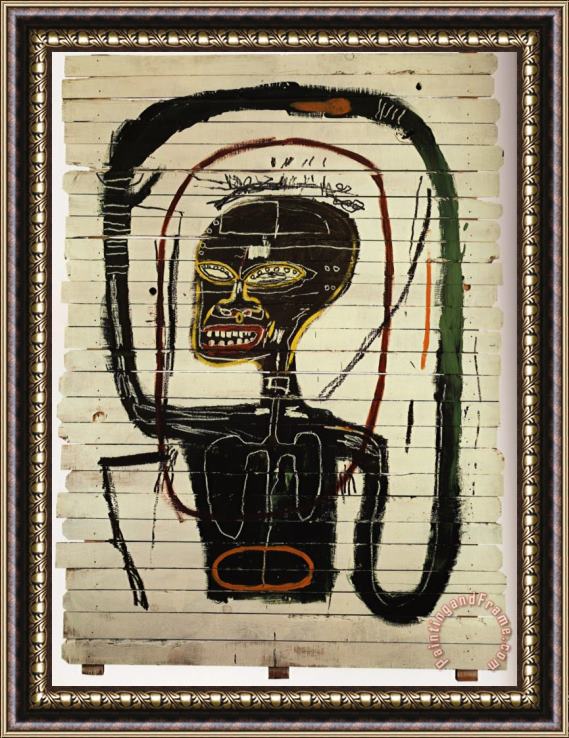 Jean-michel Basquiat Flexible Framed Painting