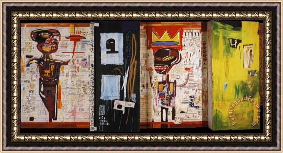 Jean-michel Basquiat Grillo Framed Painting
