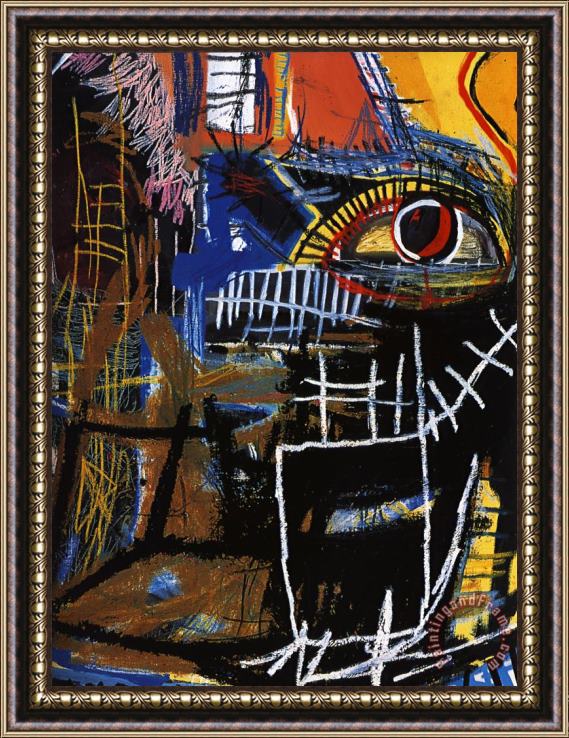 Jean-michel Basquiat Head 1 Framed Print