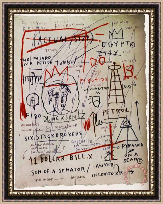 Jean-michel Basquiat Jackson Framed Painting