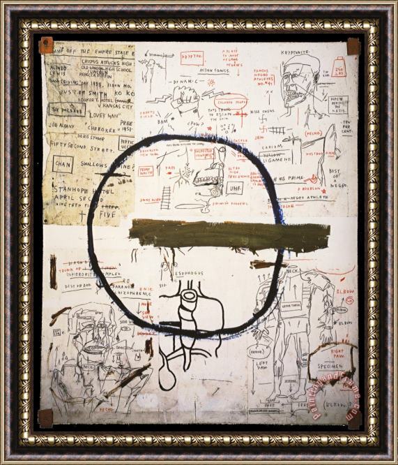 Jean-michel Basquiat Jesse Framed Print