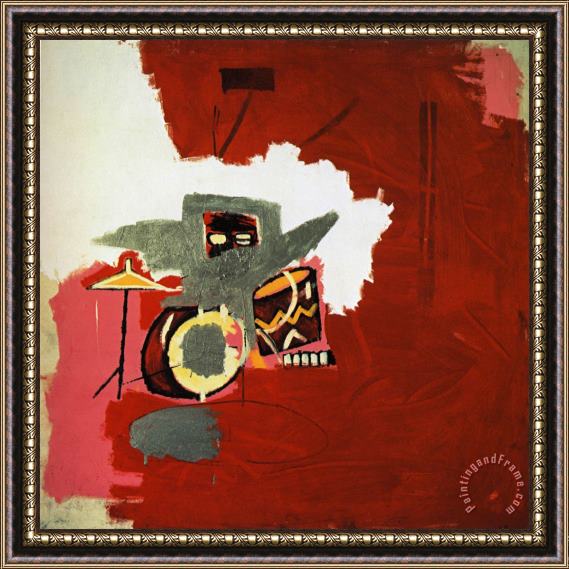 Jean-michel Basquiat Max Roach Framed Painting