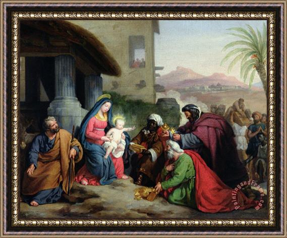 Jean Pierre Granger The Adoration of the Magi Framed Painting