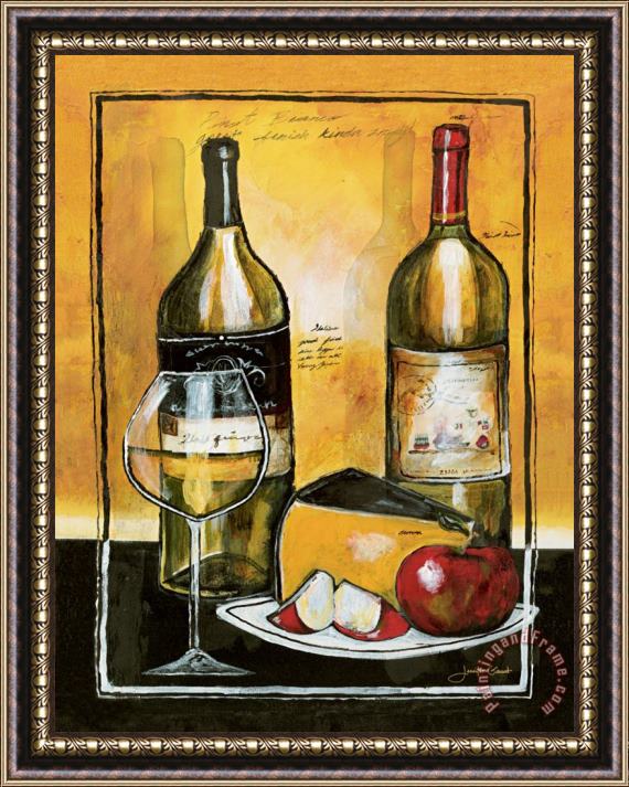 Jennifer Garant Wine Notes I Framed Painting