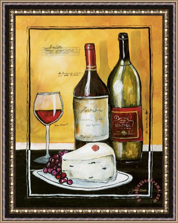 Jennifer Garant Wine Notes II Framed Print
