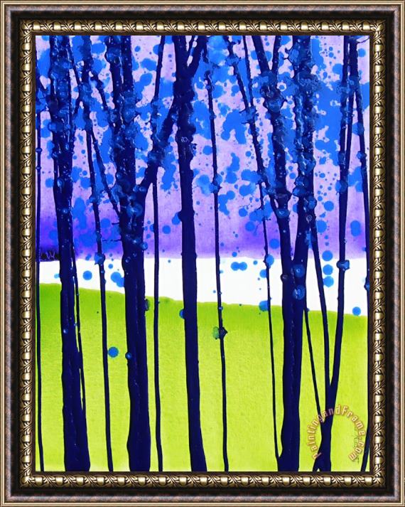 Jerome Lawrence Landscape with Trees III Framed Painting