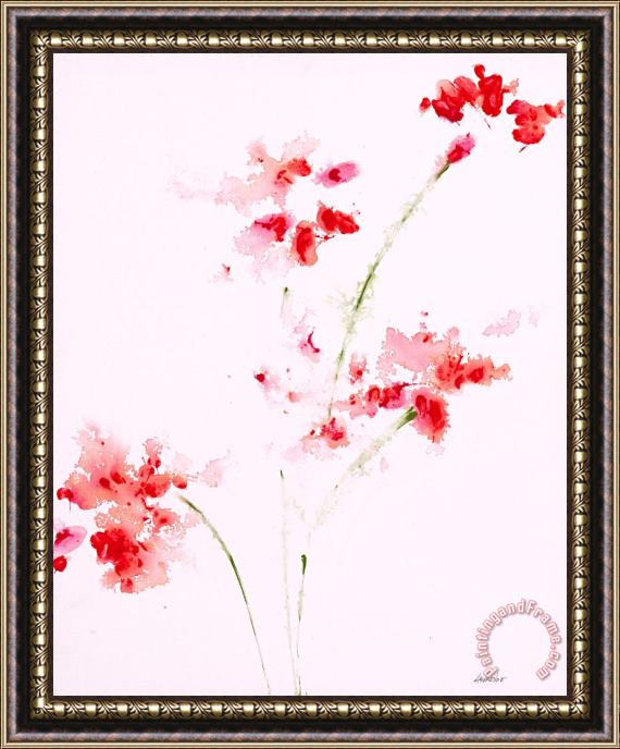 Jerome Lawrence Romance Red IX Framed Painting