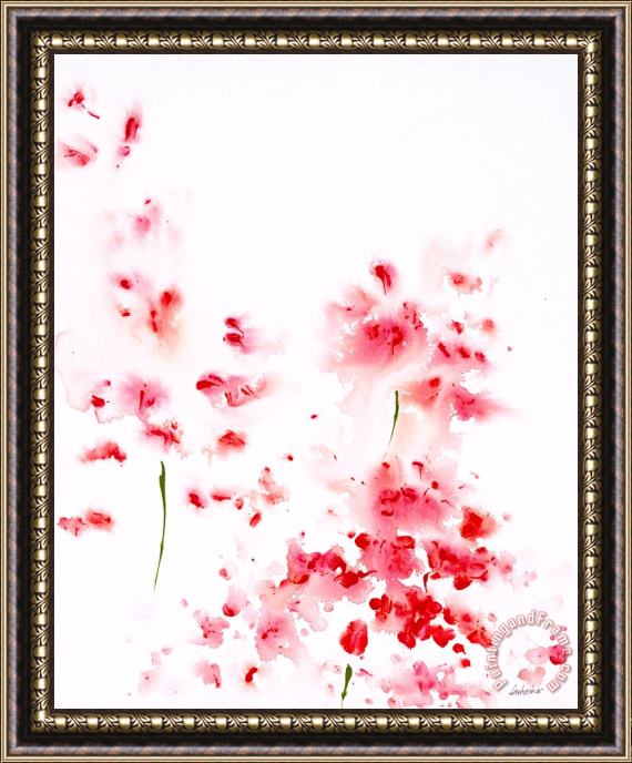 Jerome Lawrence Romance Red X Framed Print