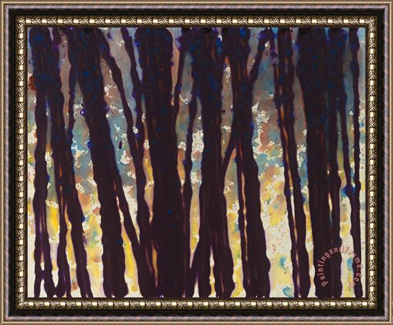 Jerome Lawrence Trees at Twilight IX Framed Print