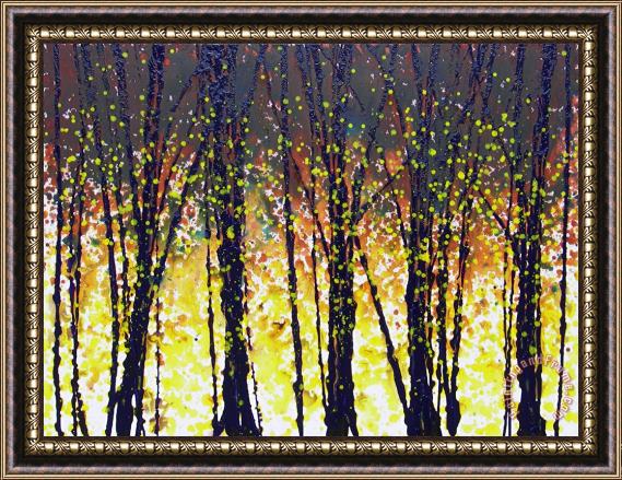 Jerome Lawrence Trees at Twilight VIII Framed Print