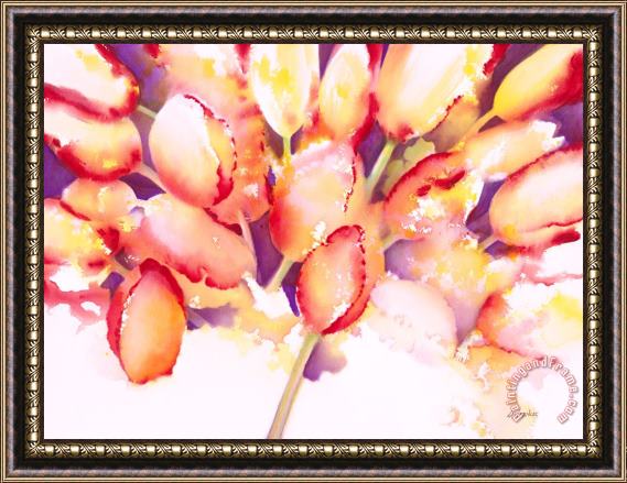 Jerome Lawrence Tulips are People IV Framed Painting
