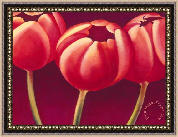 Jerome Lawrence Tulips are People XIV h Framed Painting