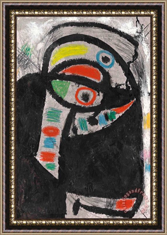 Joan Miro Personnage, Oiseau, 1975 Framed Print
