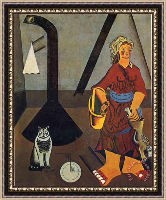 Joan Miro The Farmer S Wife 1923 Framed Print