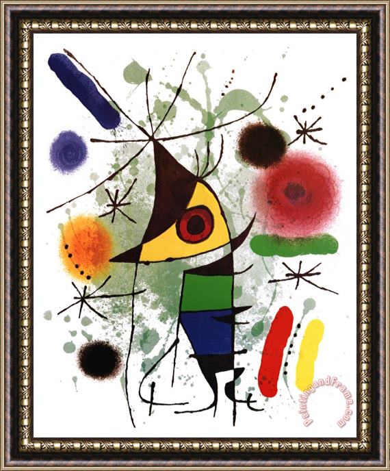 Joan Miro The Singer Framed Painting