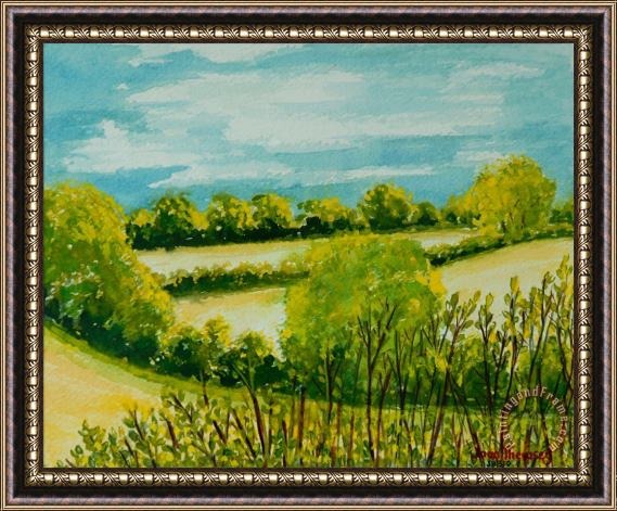 Joan Thewsey August Landscape Suffolk Framed Print