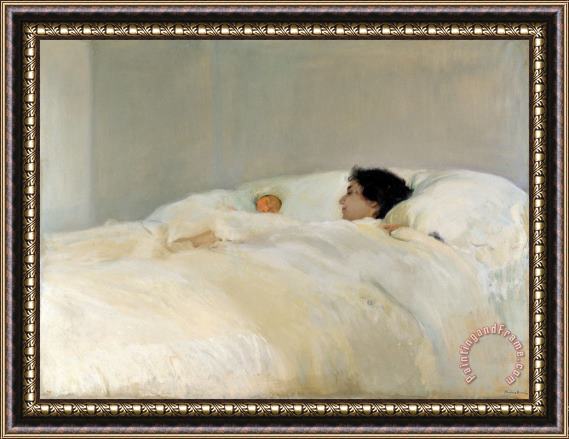 Joaquin Sorolla y Bastida Mother Framed Painting