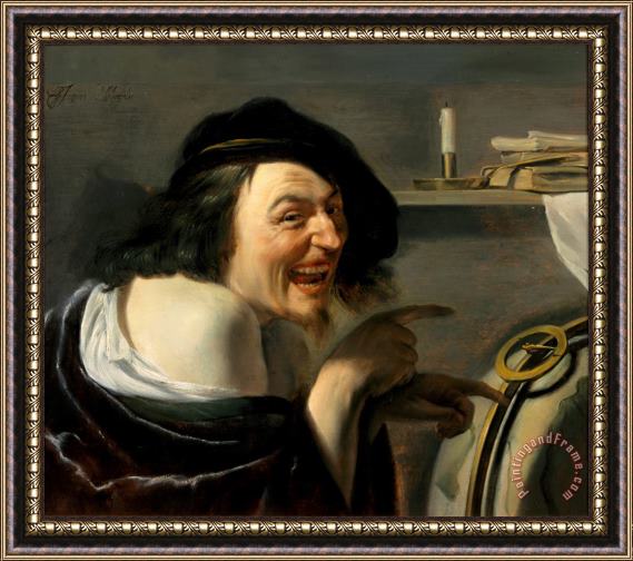 Johannes Moreelse Democritus Framed Painting