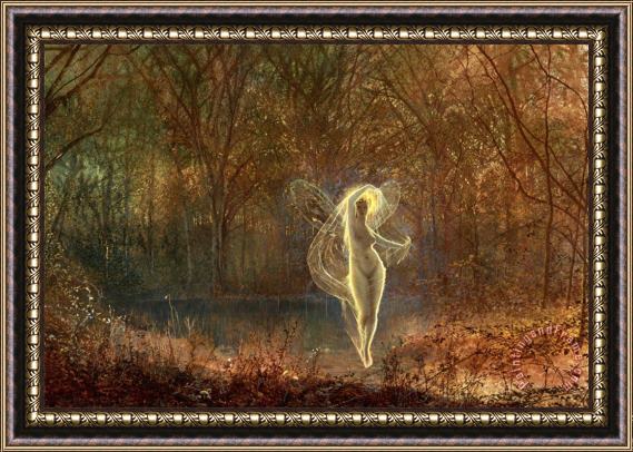 John Atkinson Grimshaw Autumn Dame Autumn Hath a Mournful Face Old Ballad Framed Painting