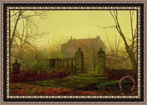 John Atkinson Grimshaw Autumn Morning Framed Painting