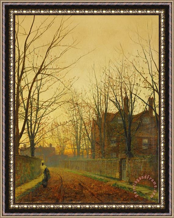 John Atkinson Grimshaw Late October Framed Painting