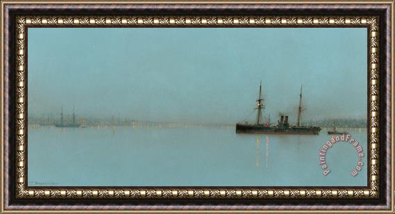 John Atkinson Grimshaw Port Light Framed Painting