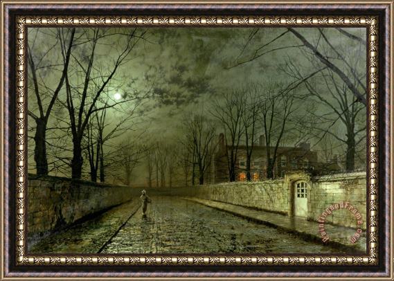 John Atkinson Grimshaw Silver Moonlight Framed Print