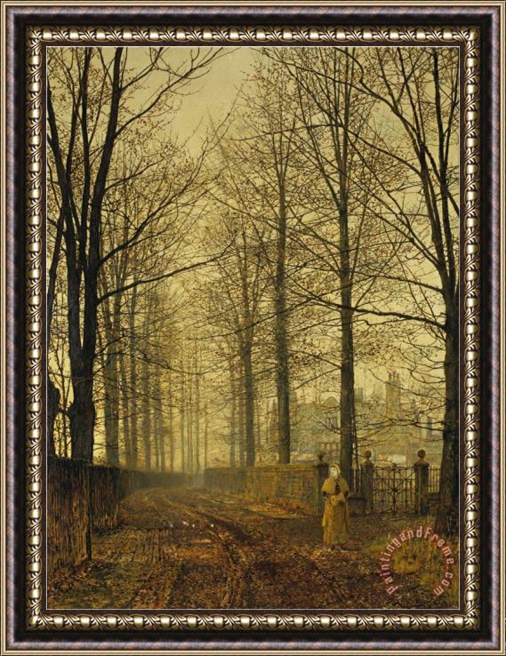 John Atkinson Grimshaw Three Hundred Years Ago 1892 Framed Print