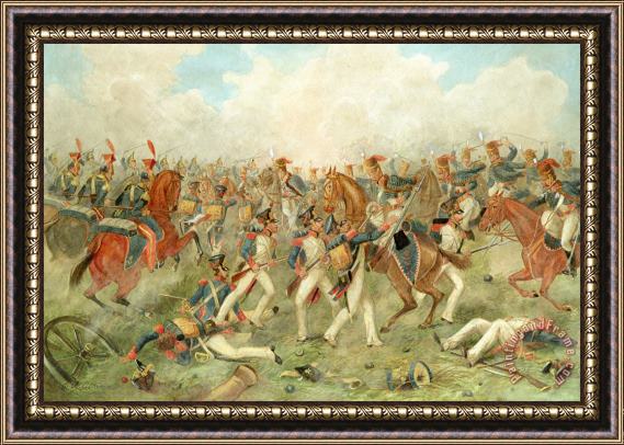 John Augustus Atkinson The Battle of Vitoria June 21st 1813 Framed Print