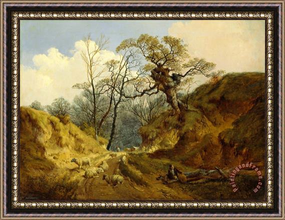 John Berney Ladbrooke Crown Point, Whitlingham, Near Norwich Framed Painting