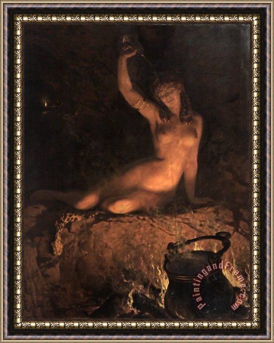 John Collier An Incantation Framed Painting