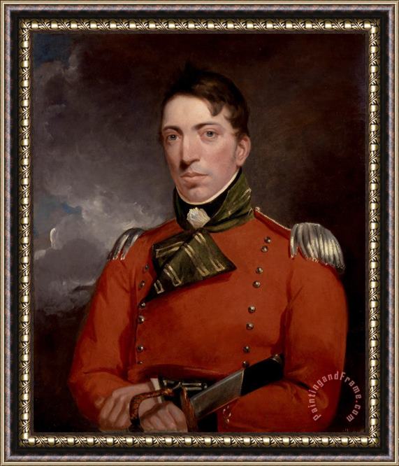 John Constable Captain Richard Gubbins Framed Painting
