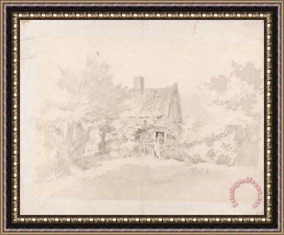 John Constable Cottage Among Trees Framed Painting