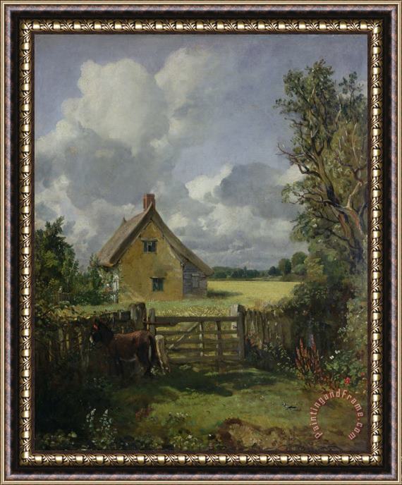 John Constable Cottage in a Cornfield Framed Print