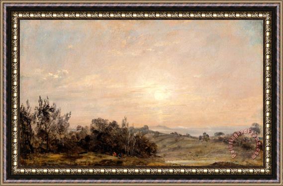 John Constable Hampstead Heath Looking Towards Harrow 2 Framed Painting