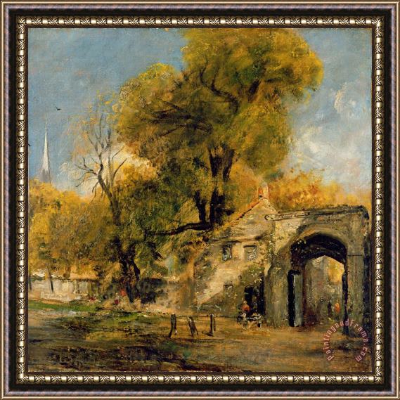 John Constable Harnham Gate - Salisbury Framed Print