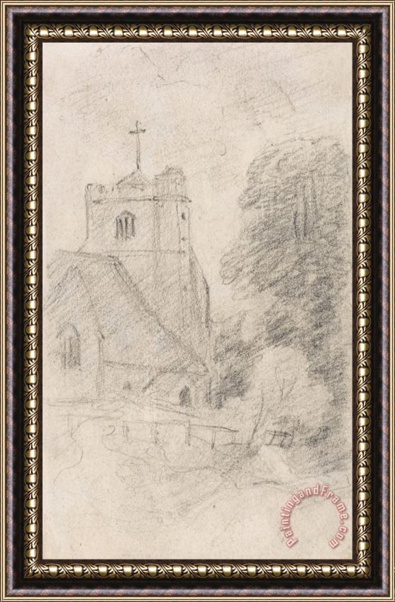 John Constable Leatherhead Church, Near Epsom, From The Northeast Framed Painting