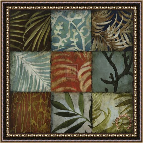 John Douglas Tile Patterns III Framed Painting