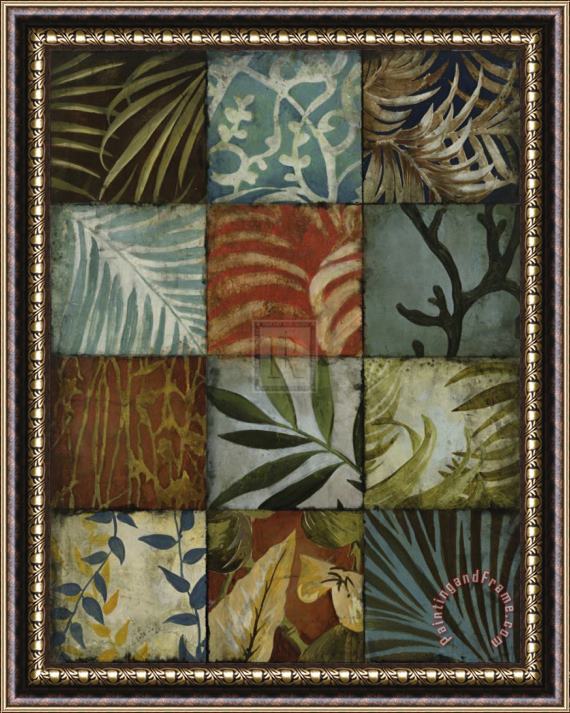John Douglas Tile Patterns Iv Framed Painting