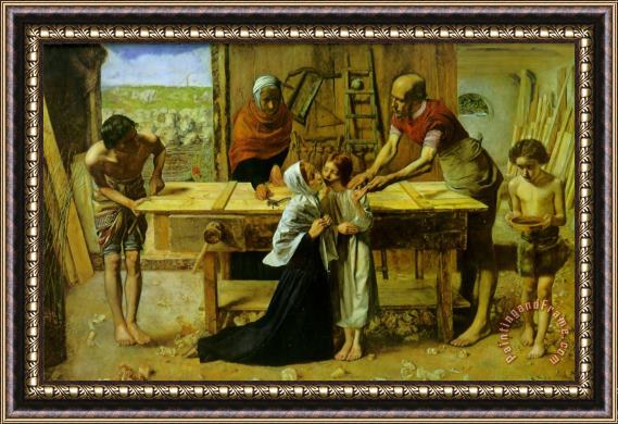 John Everett Millais Christ in The House of His Parents Framed Painting