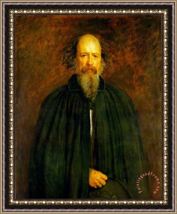 John Everett Millais Portrait of Lord Alfred Tennyson Framed Painting