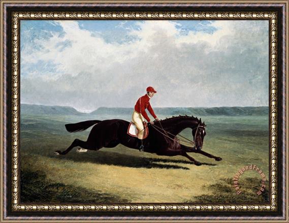 John Frederick Herring The Baron with Bumpy Up, at Newmarket Framed Print