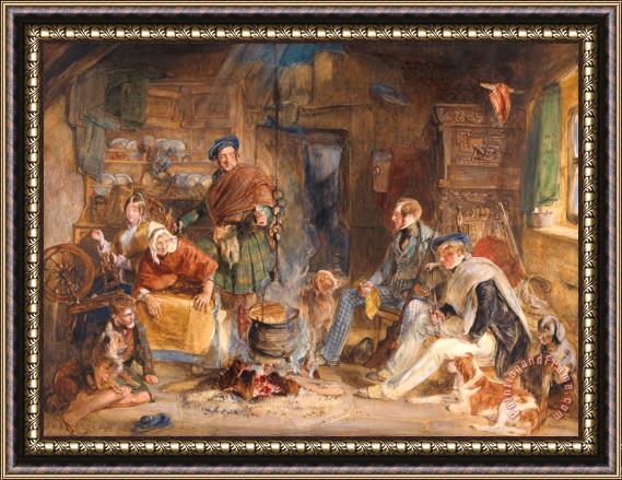 John Frederick Lewis Highland Hospitality Framed Painting
