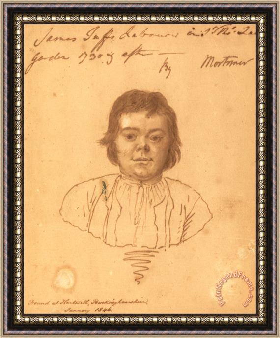 John Hamilton Mortimer Portrait of James Tuffs Framed Painting