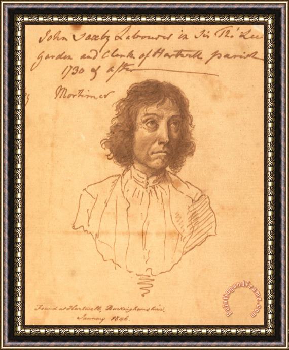 John Hamilton Mortimer Portrait of John Saxby Framed Print
