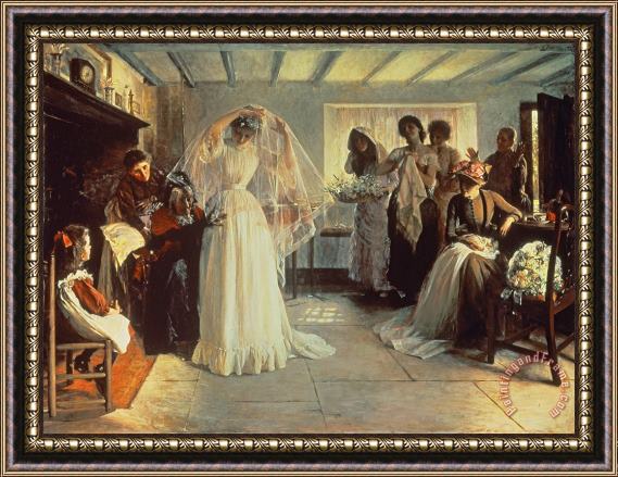 John Henry Frederick Bacon The Wedding Morning Framed Painting