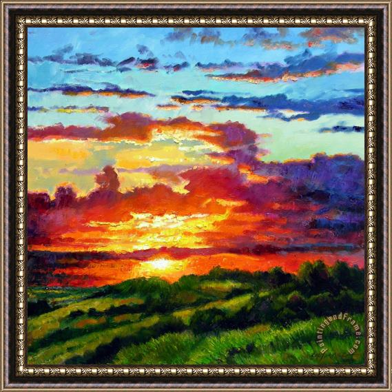 John Lautermilch Evenings Final Glow Framed Painting