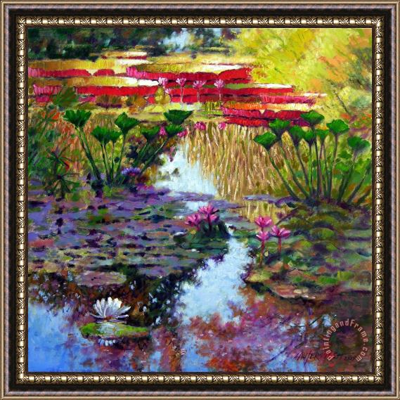 John Lautermilch Impressions of Summer Colors Framed Painting