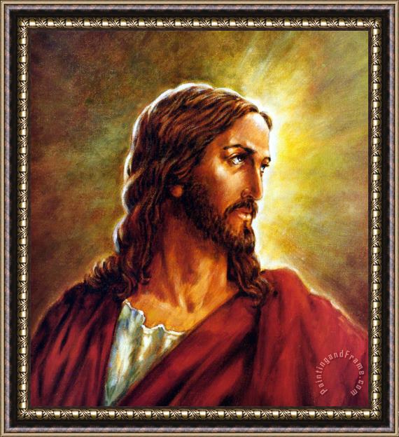John Lautermilch Painting of Christ Framed Painting